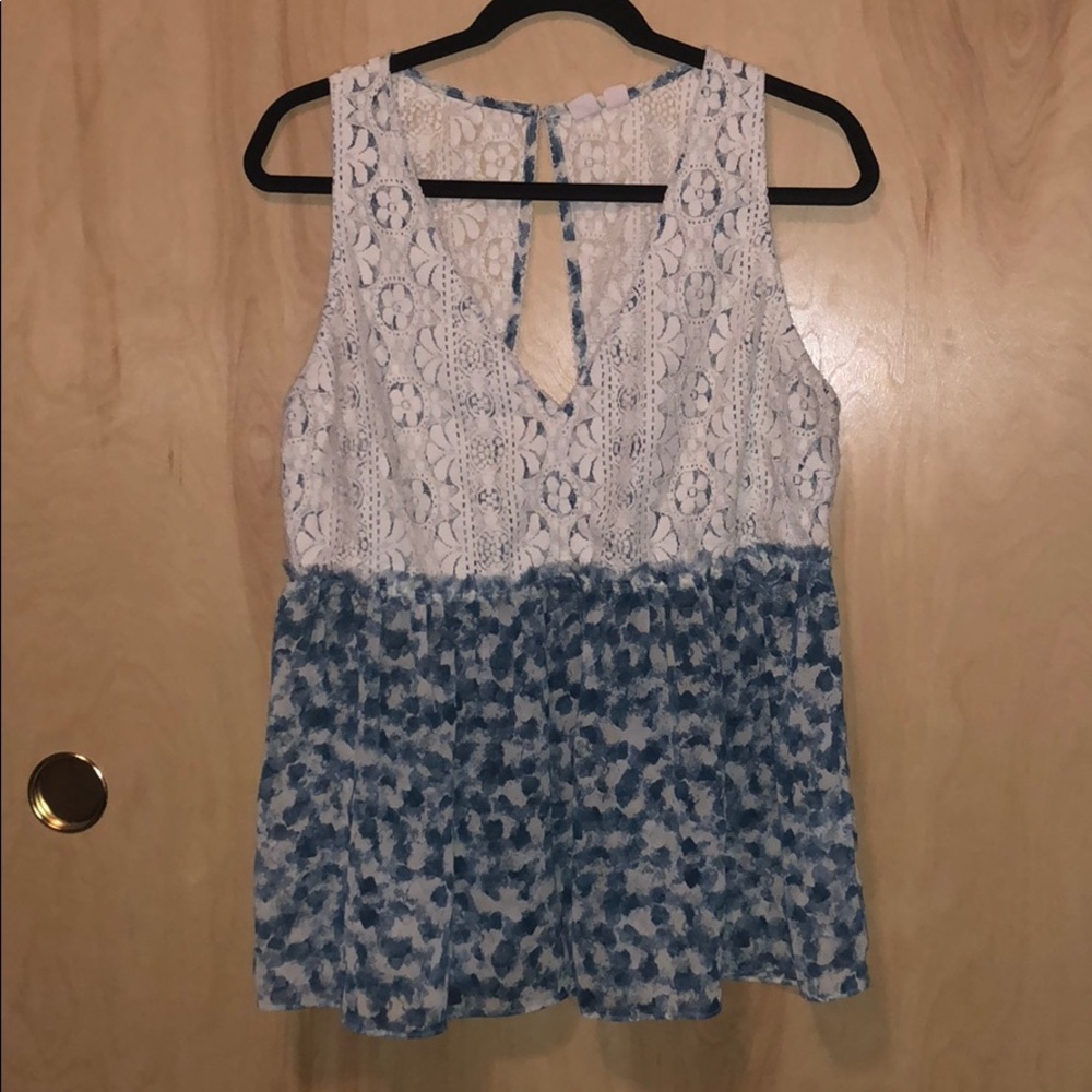 Mel rose And Market Lace Top